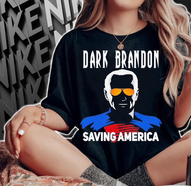 Dark Brandon Saving America Joe Biden Super Hero Meme Great Achievement Shirt t-shirt woman shirt