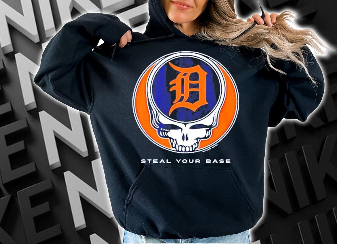 Detroit Tigers Grateful Dead Steal Your Base Shirt t-shirt hoodie