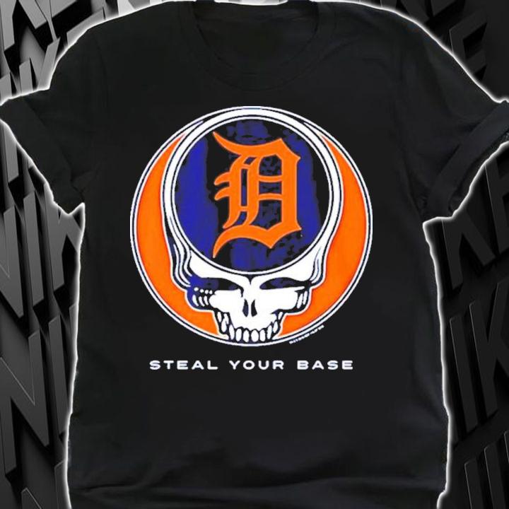 Detroit Tigers Grateful Dead Steal Your Base Shirt t-shirt shirt
