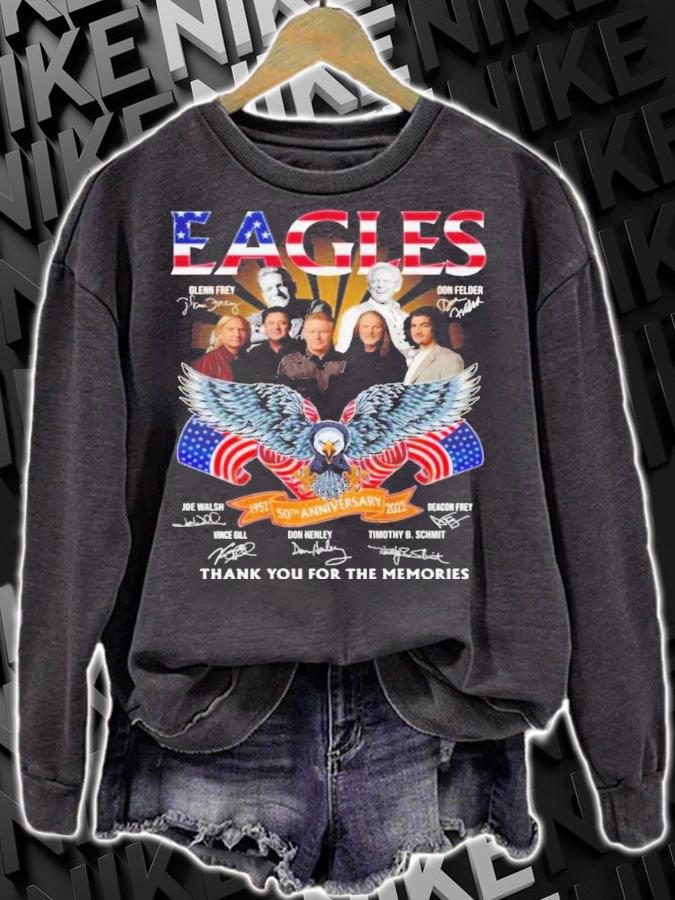 Eagles 50th Anniversary 1952-2022 Signatures Thank You For The Memories Shirt t-shirt