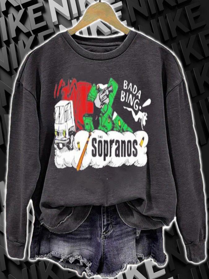 Illustration Tv Show Mafia Tony Soprano The Sopranos T-Shirt t-shirt