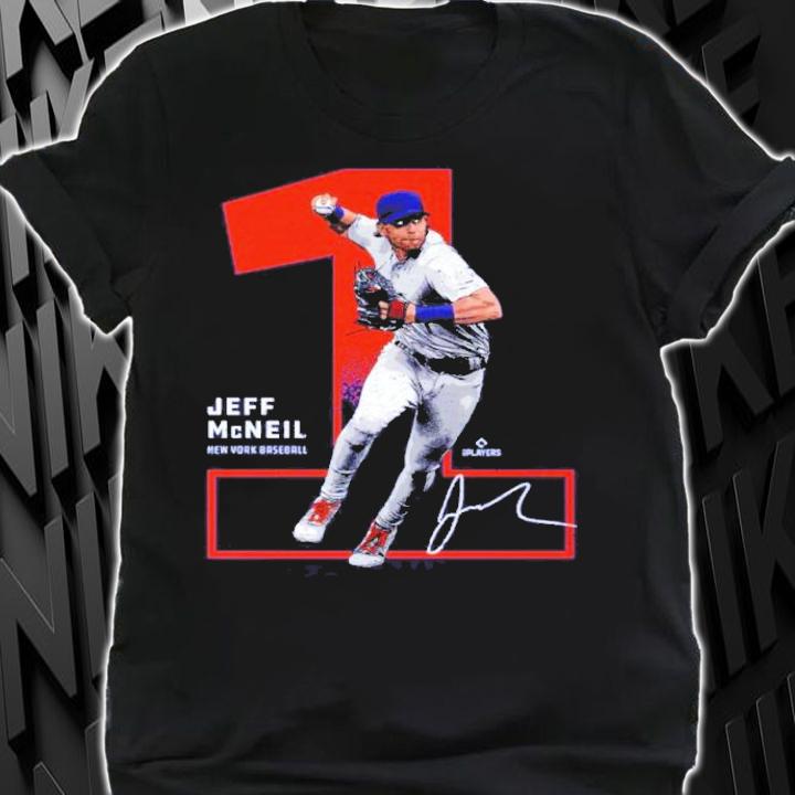 Jeff McNeil New York M Outline Baseball Signatures Shirt t-shirt