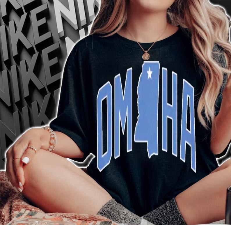 LFG Omaha Mississippi Map T-Shirt t-shirt woman shirt