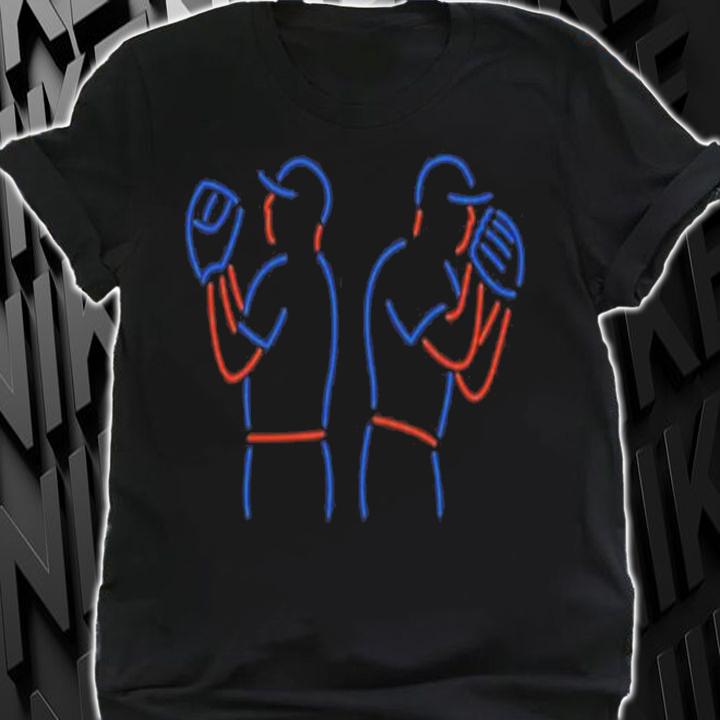 LFGM NYM Neon Project Back To Back Athlete Logos Shirt t-shirt