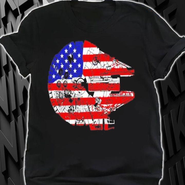 Mark Hamill The American Flag Star Wars Millennium Falcon Us Space Force Shirt t-shirt