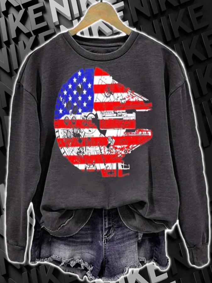 Mark Hamill The American Flag Star Wars Millennium Falcon Us Space Force Shirt t-shirt