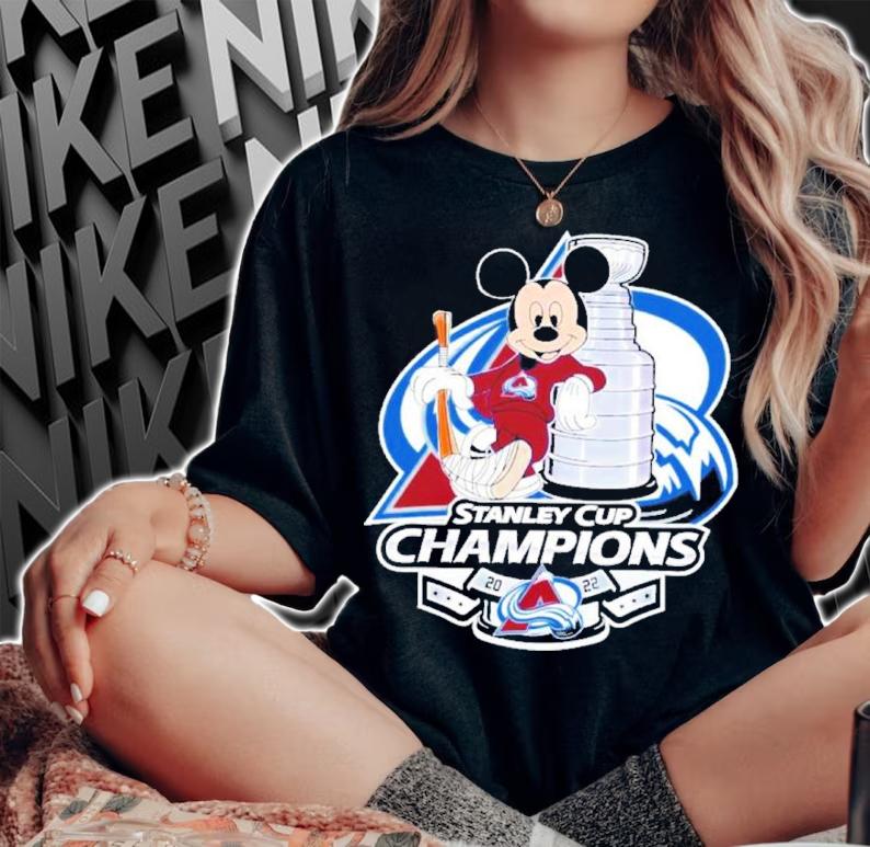 Mickey Mouse Colorado Avalanche 2022 Stanley Cup Champions Shirt t-shirt woman shirt