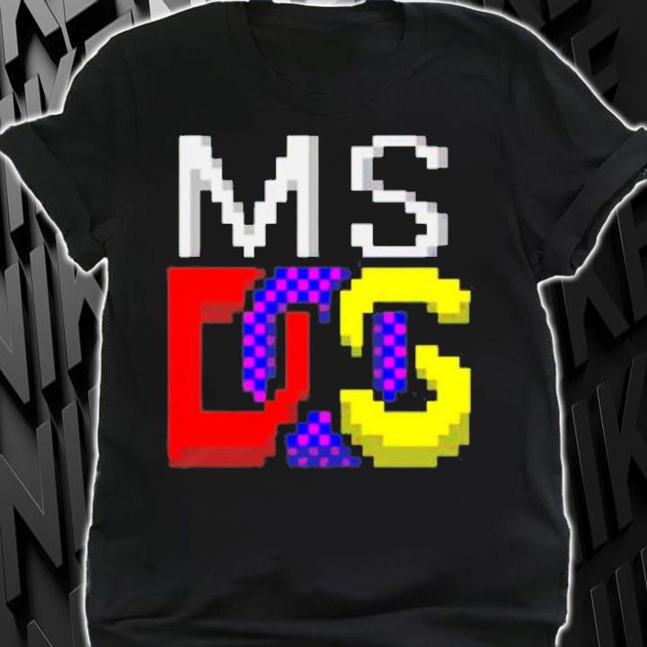 Ms-Dos Icon Retro Pixel Asymbol Jen Gentleman T-Shirt t-shirt shirt