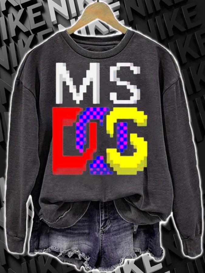 Ms-Dos Icon Retro Pixel Asymbol Jen Gentleman T-Shirt t-shirt sweatshirt