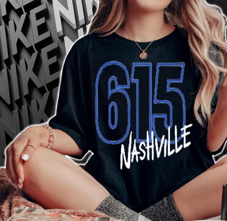 New Era Titans 615 Nashville Tennessee Titans T-Shirt t-shirt woman shirt