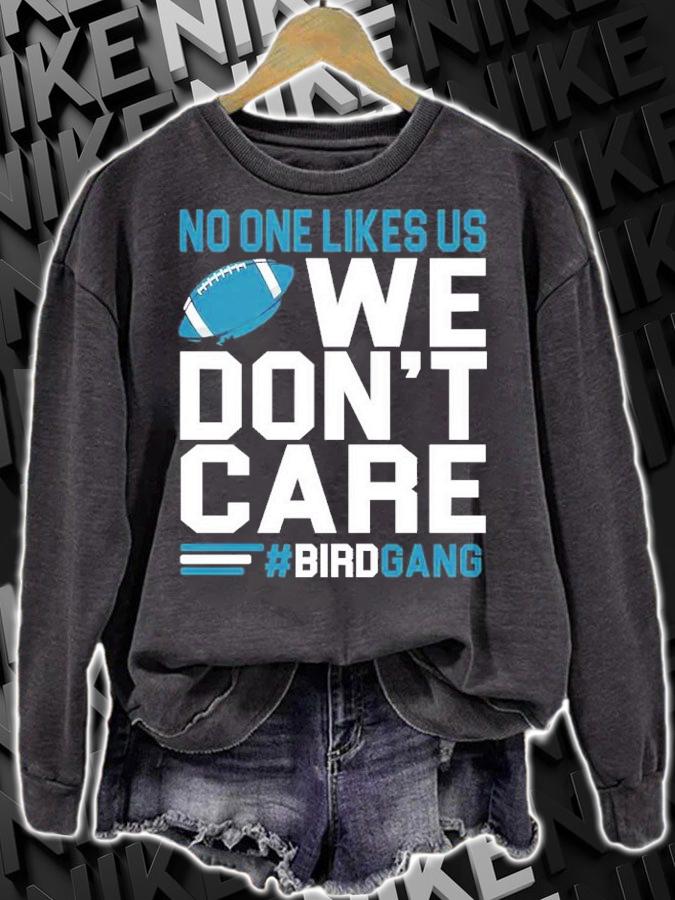 No One Like Us We Don_t Care Football Bird Gang Philadelphia Eagles Shirt t-shirt sweatshirt