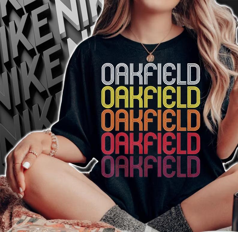 Oakfield NY New York Vintage Style T-Shirt t-shirt woman shirt