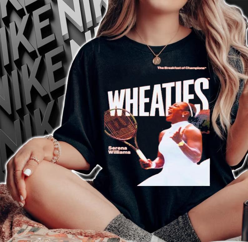 Serena Williams Wheaties Tennis Player Shirt t-shirt
