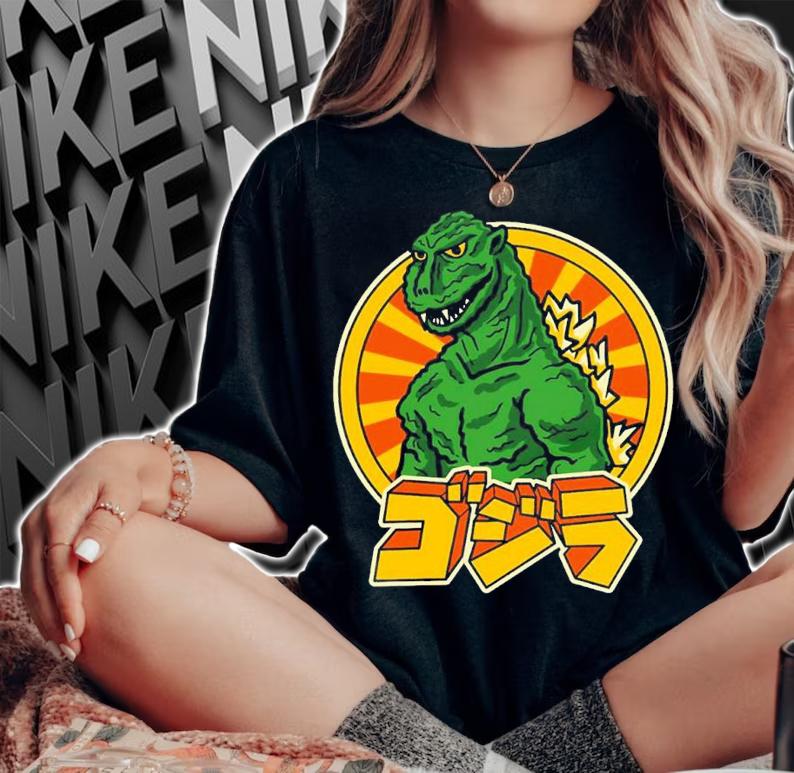 Toho Godzilla Retro shirt t-shirt woman shirt