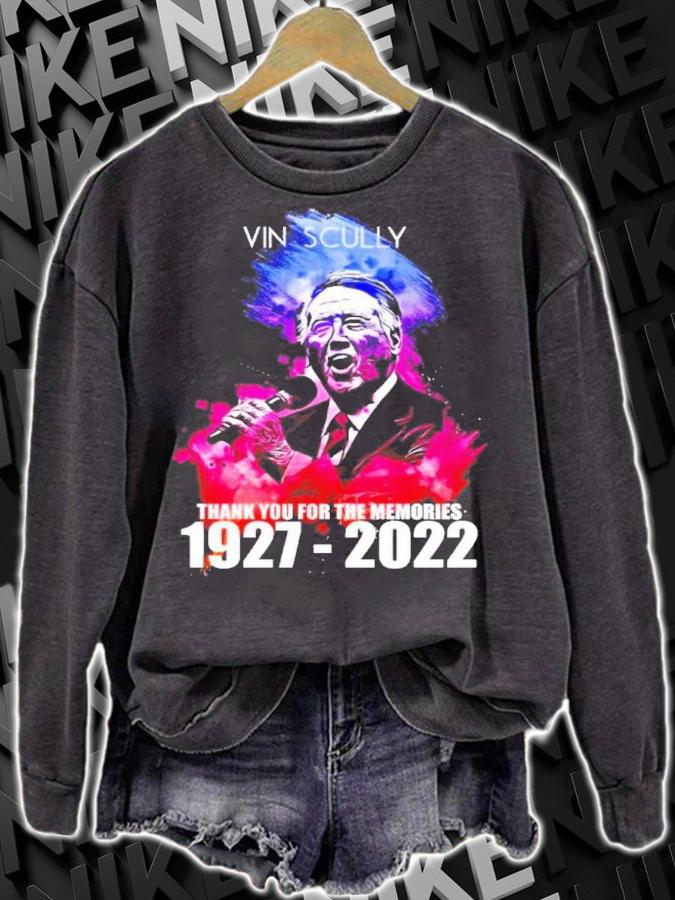Vin Scully 1927-2022 Signatures Thank You For The Memories Shirt t-shirt