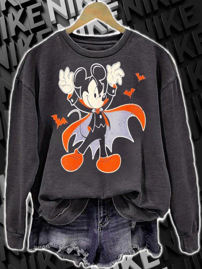 Womens Disney Mickey Mouse Spooky Dracula Costume Halloween shirt t-shirt