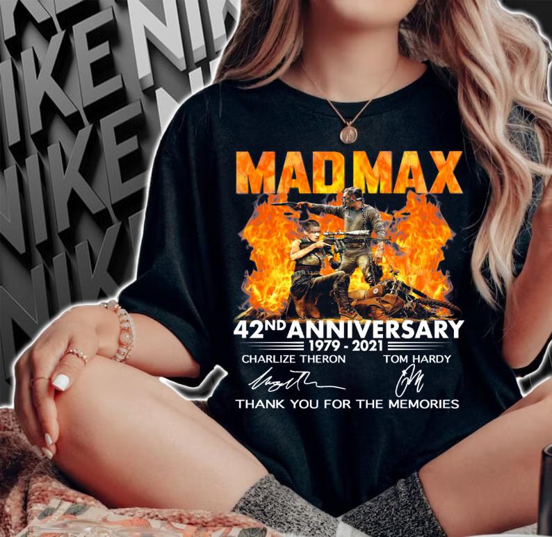 Madmax 42nd Anniversary 1979-2021 Thank You For The Memories Signatures t-shirt woman shirt