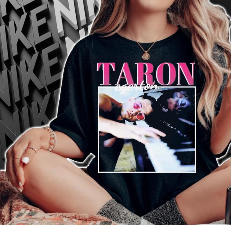 Taron Egerton 90s Vintage T-Shirt t-shirt woman shirt