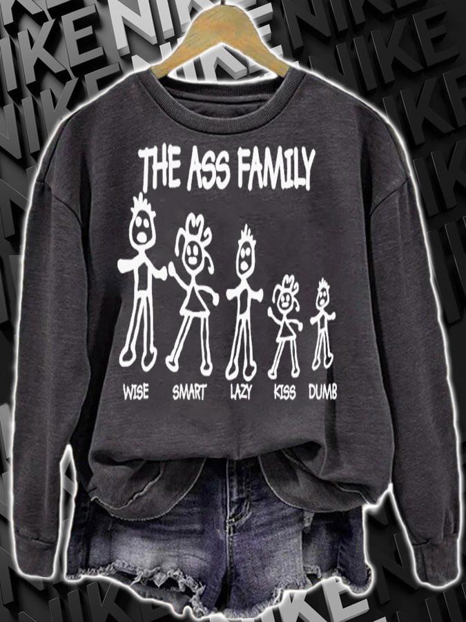 The Ass Family Wise Smart Lazy Kiss Dumb Shirt t-shirt