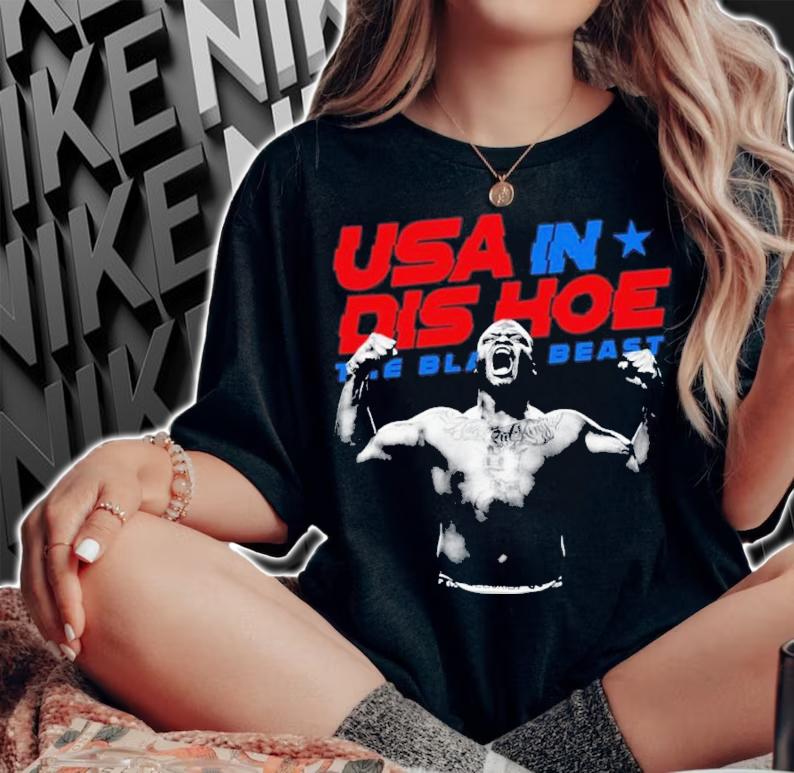 USA In Dis Hoe The Black Beast Derrick Lewis Shirt t-shirt