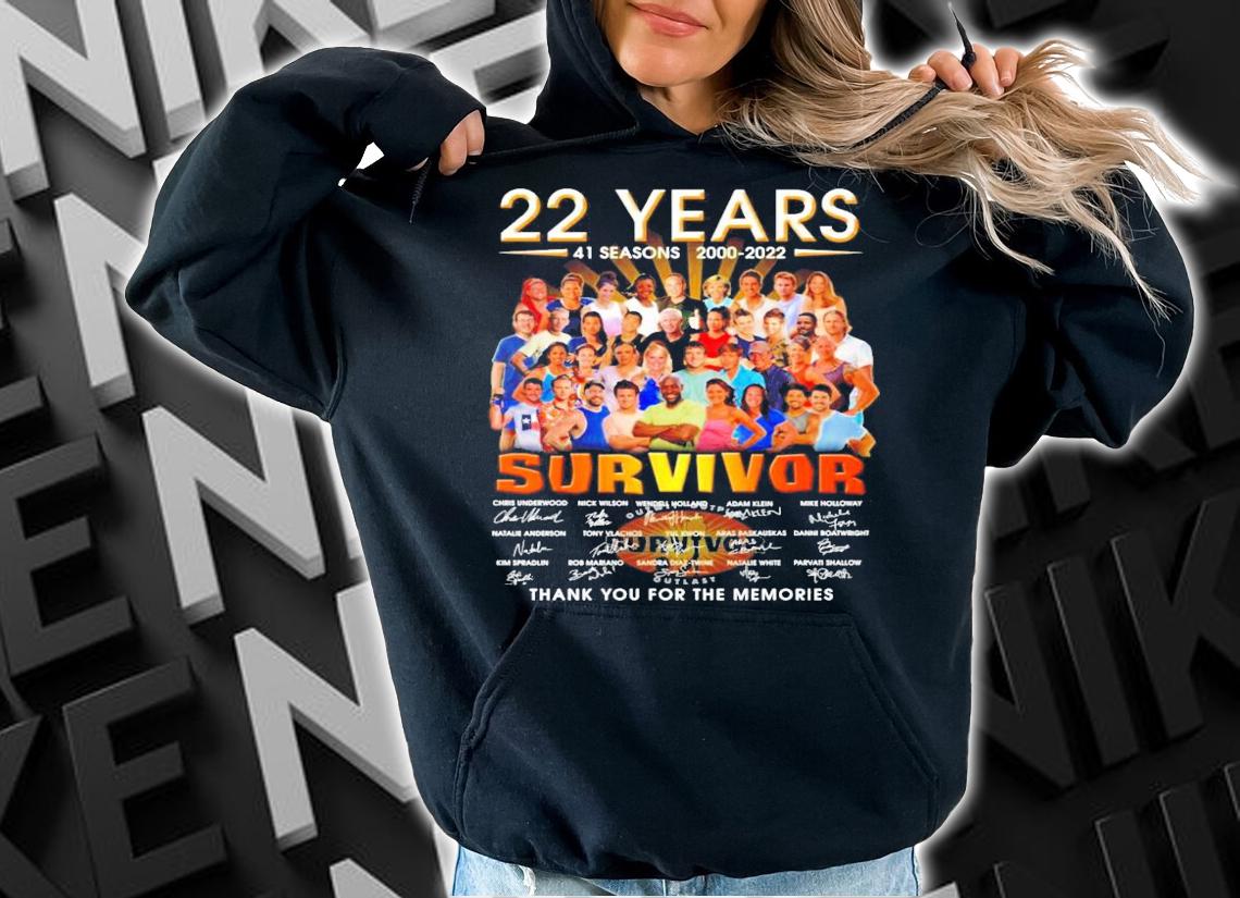 22 Years 41 Seasons 2000-2022 Survivor Signatures Shirt t-shirt