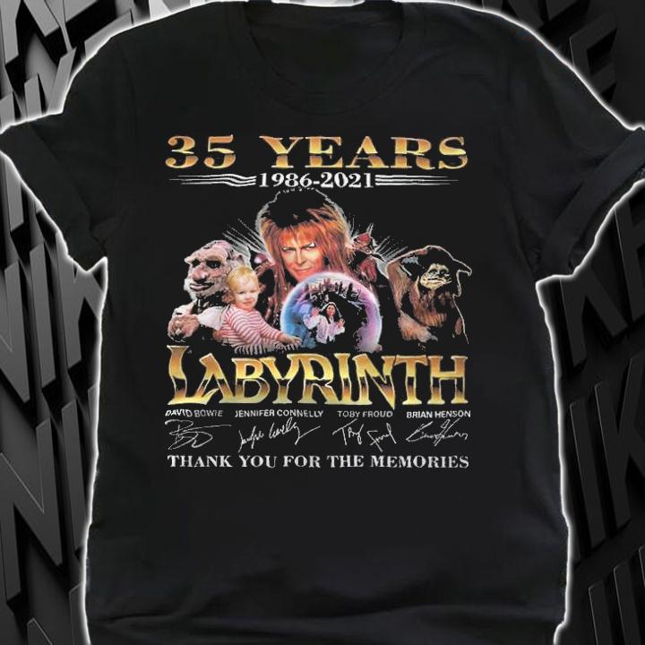 35 years 1986-2021 Labyrinth thank you for the memories shirt t-shirt