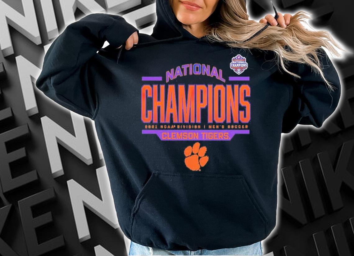 2021 Clemson Tigers Charcoal NCAA Men's Soccer National Champions Shirt t-shirt