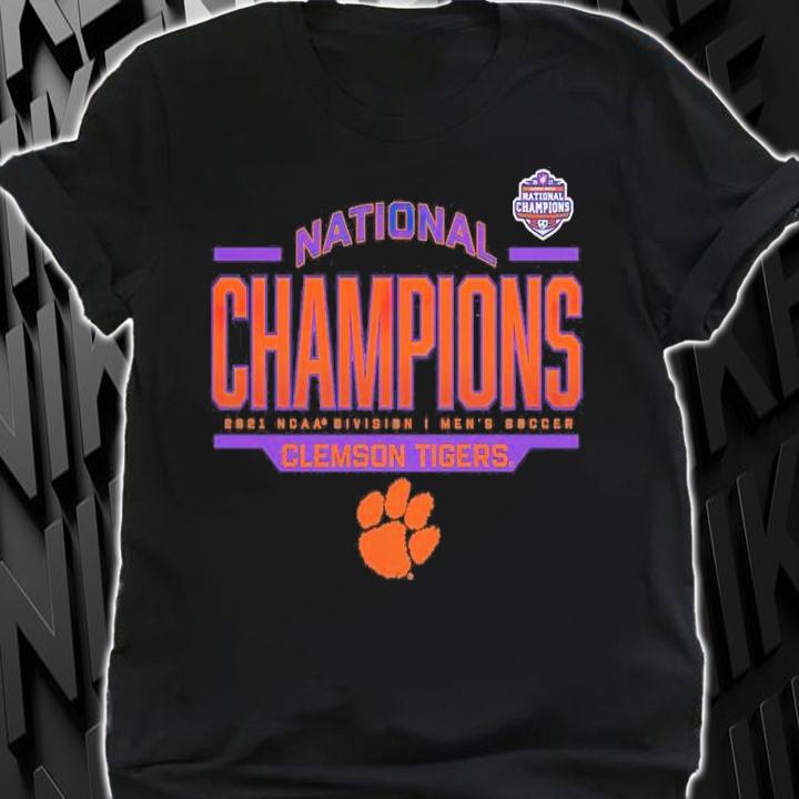 2021 Clemson Tigers Charcoal NCAA Men's Soccer National Champions Shirt t-shirt