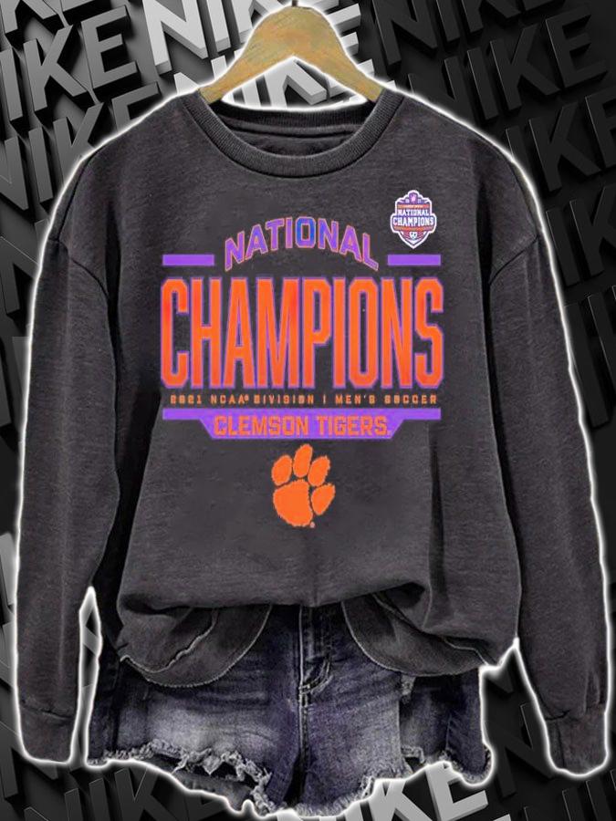 2021 Clemson Tigers Charcoal NCAA Men's Soccer National Champions Shirt t-shirt
