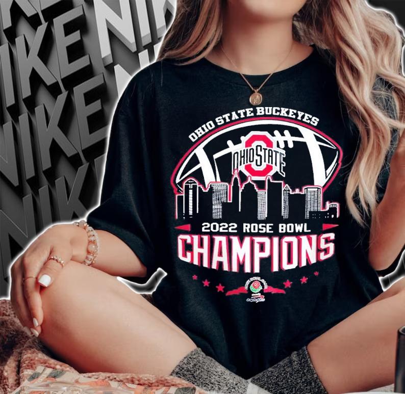 2022 Rose Bowl Champions NCAA Graphic Ohio State Buckeyes shirt t-shirt