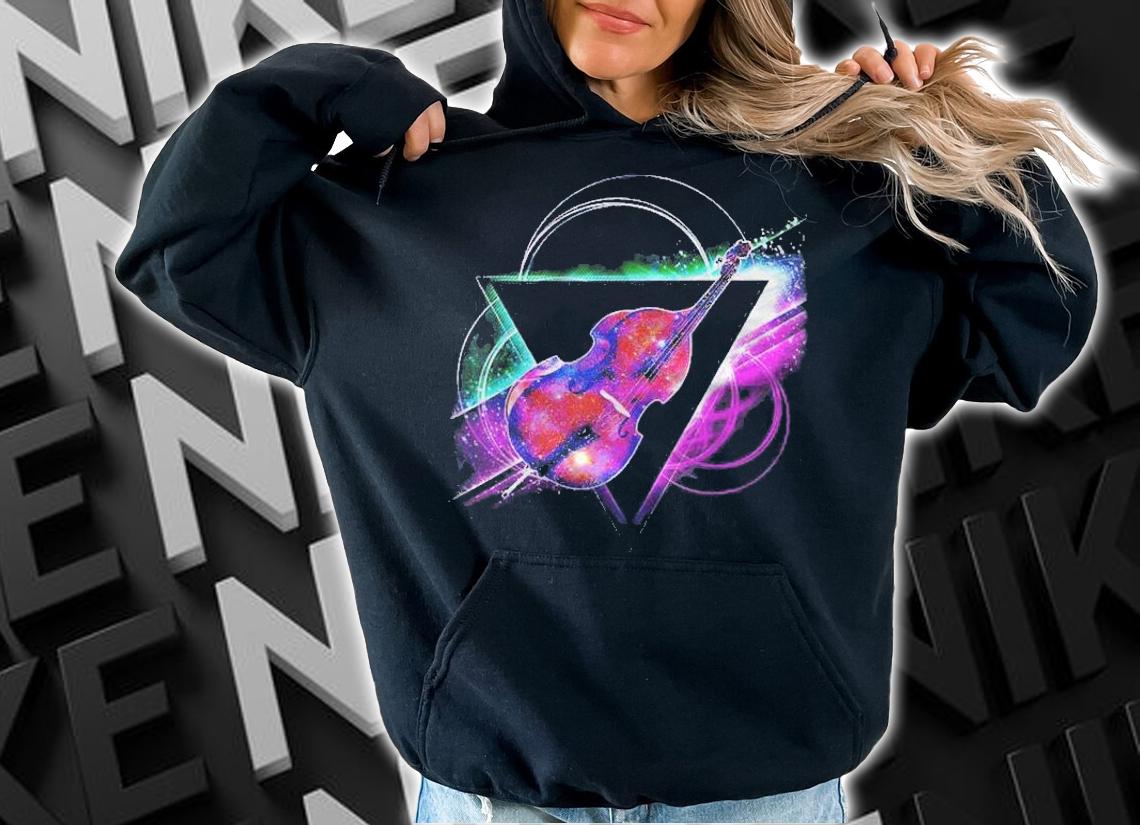 Aesthetic Galaxy Double Bass Gift Shirt t-shirt