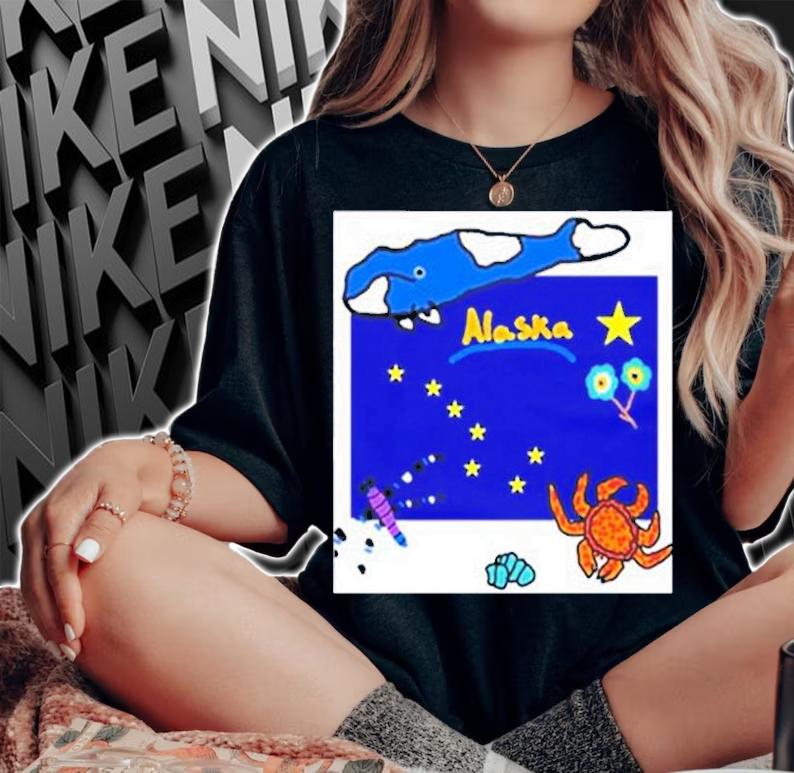 Alaska And Its Symbols Vintage T-Shirt t-shirt woman shirt