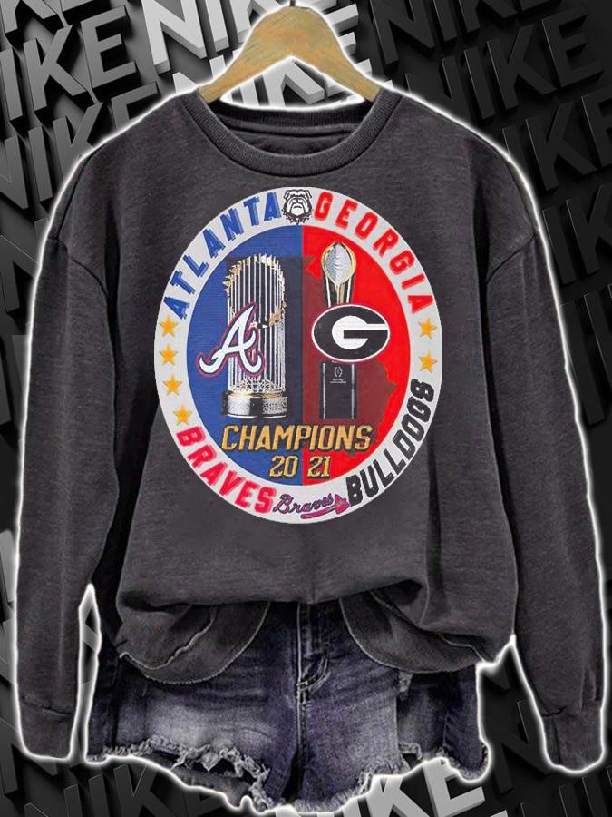 Atlanta Braves and Georgia Bulldogs Georgia 2021 Champions T-Shirt t-shirt