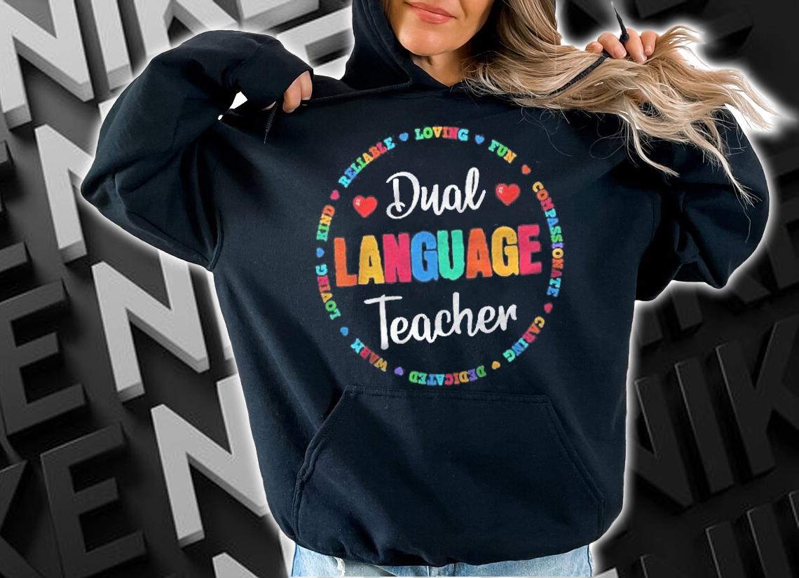 Back To School Squad Cute Dual Language Teacher Shirt t-shirt