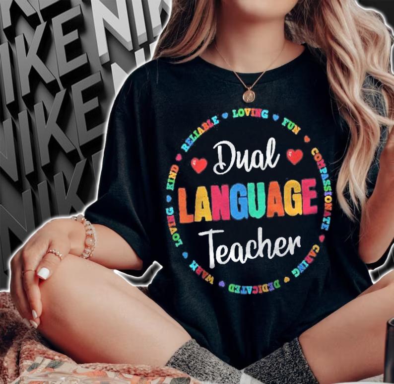 Back To School Squad Cute Dual Language Teacher Shirt t-shirt