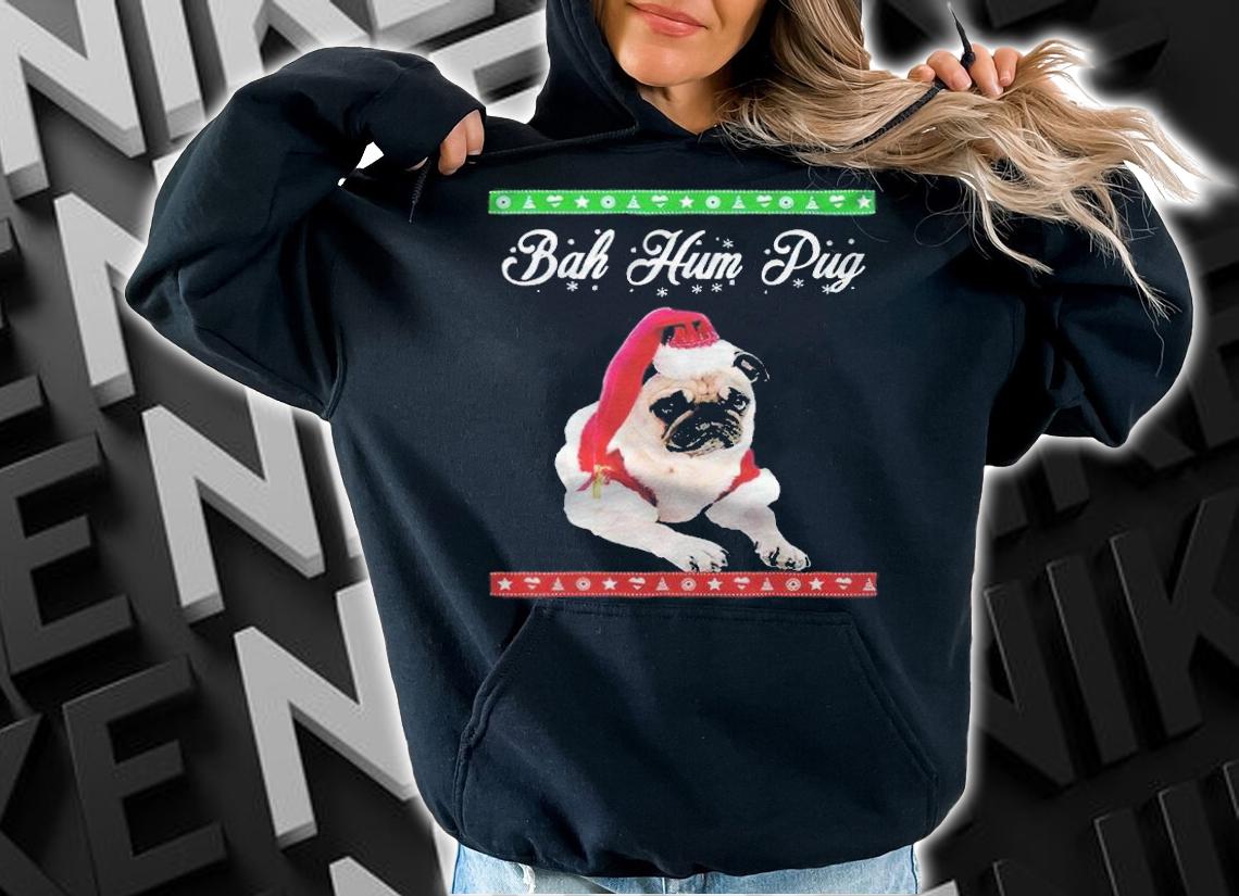 Bah Hum Pug Christmas T-shirt t-shirt