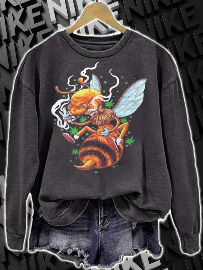 Beekeeper Weed Smoker Bee Keeping Joint Smoking Honey Bee T-shirt t-shirt sweatshirt
