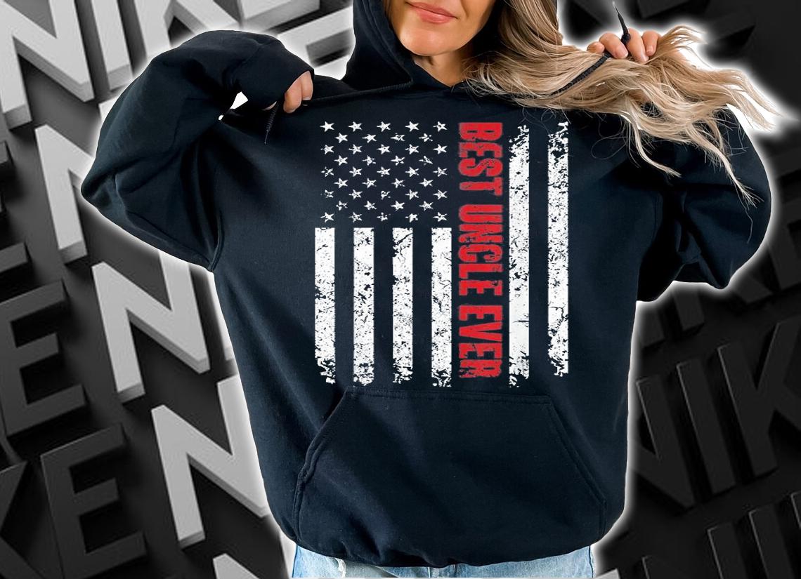 Best Uncle Ever American Flag Tshirt Gift For Uncle T-Shirt t-shirt hoodie