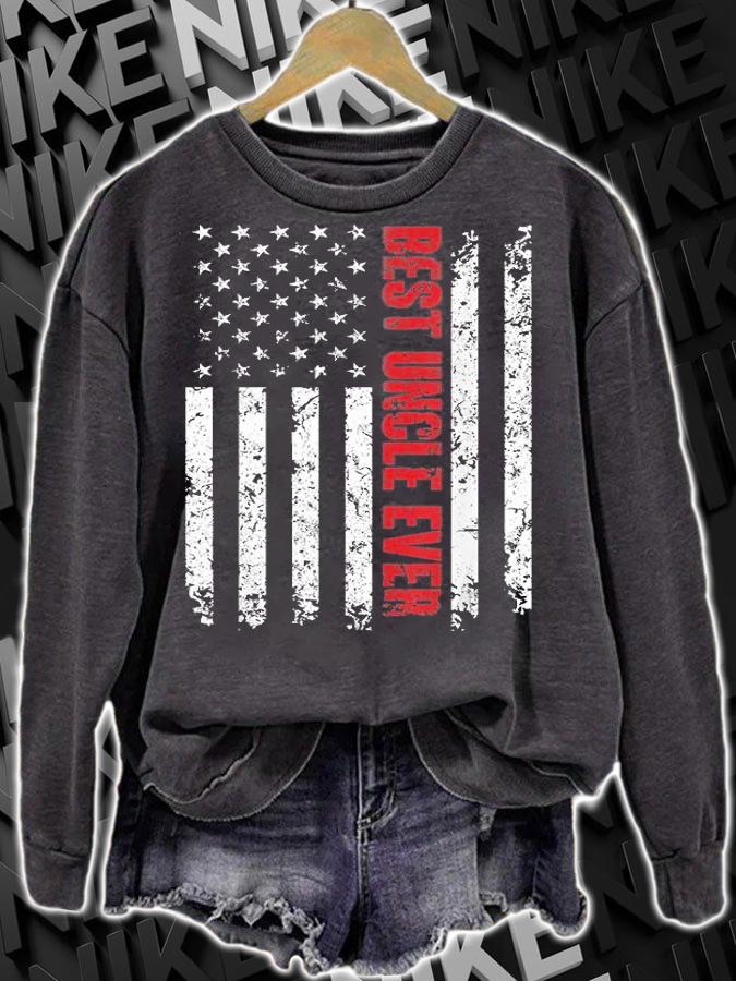 Best Uncle Ever American Flag Tshirt Gift For Uncle T-Shirt t-shirt sweatshirt