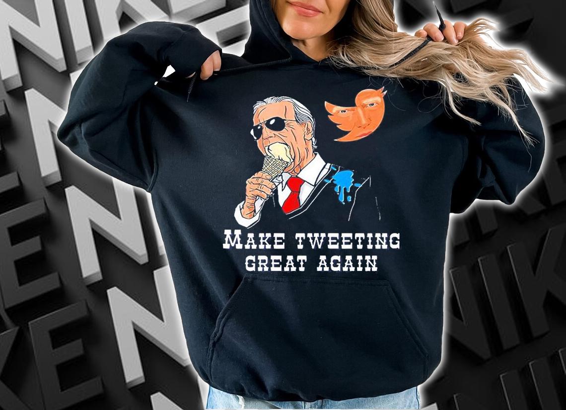 Biden Bird Poop Iowa Speach Trump Tweet Bird Shit Biden T-Shirt t-shirt