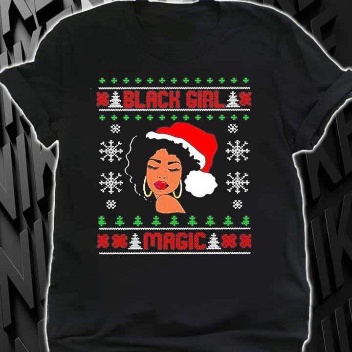 Black Girl Magic Ugly Christmas T-Shirt t-shirt shirt