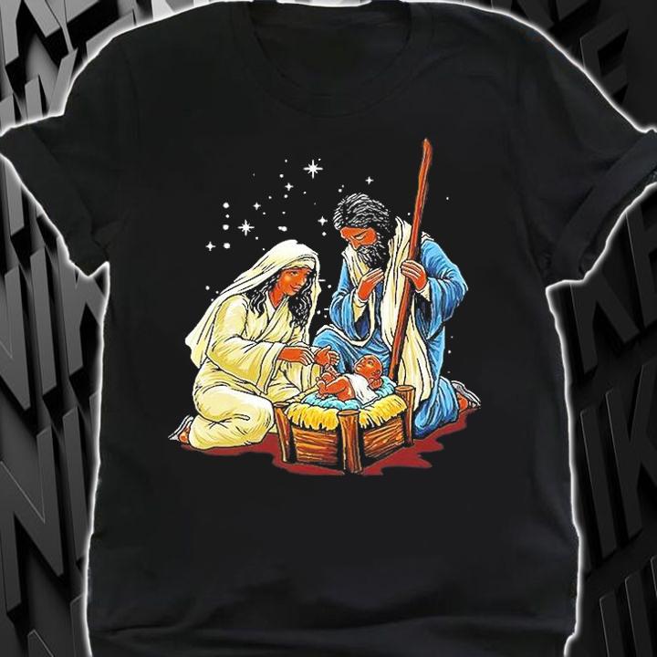 Black Nativity Christmas T-Shirt t-shirt