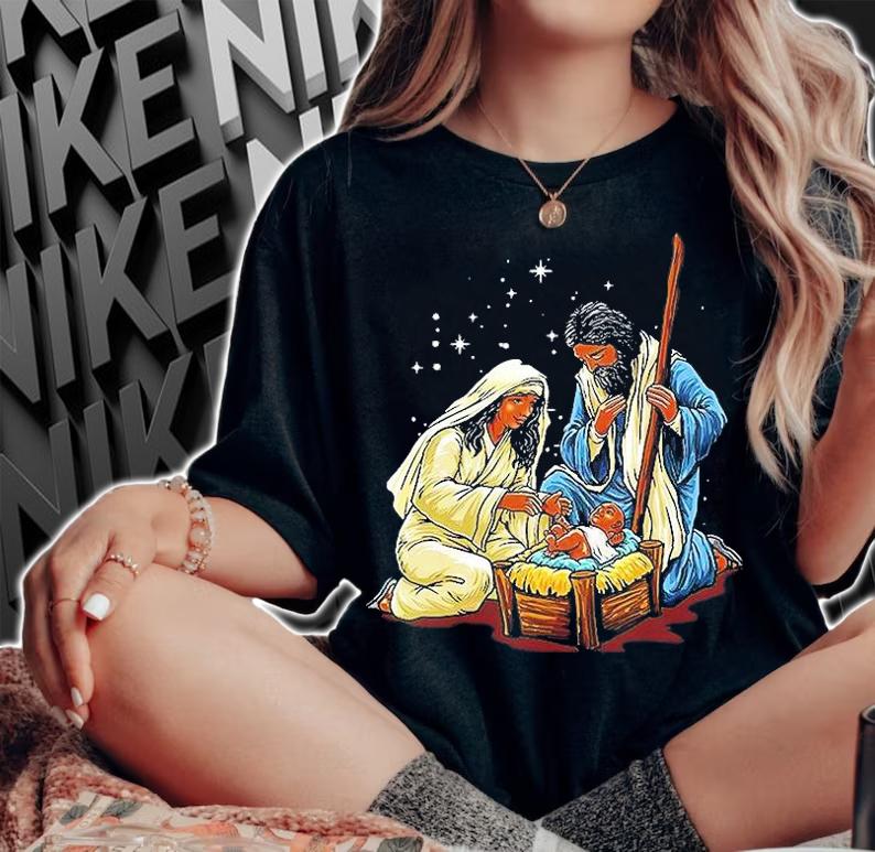 Black Nativity Christmas T-Shirt t-shirt