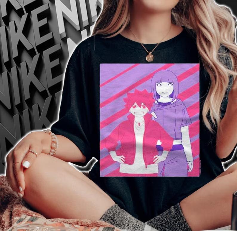 Boruto Naruto Next Generation Mom And Son Image Premium Shirt t-shirt