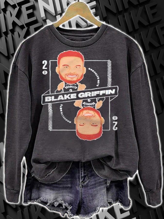 Blake Griffin Brooklyn Nets cartoon funny T-shirt t-shirt sweatshirt