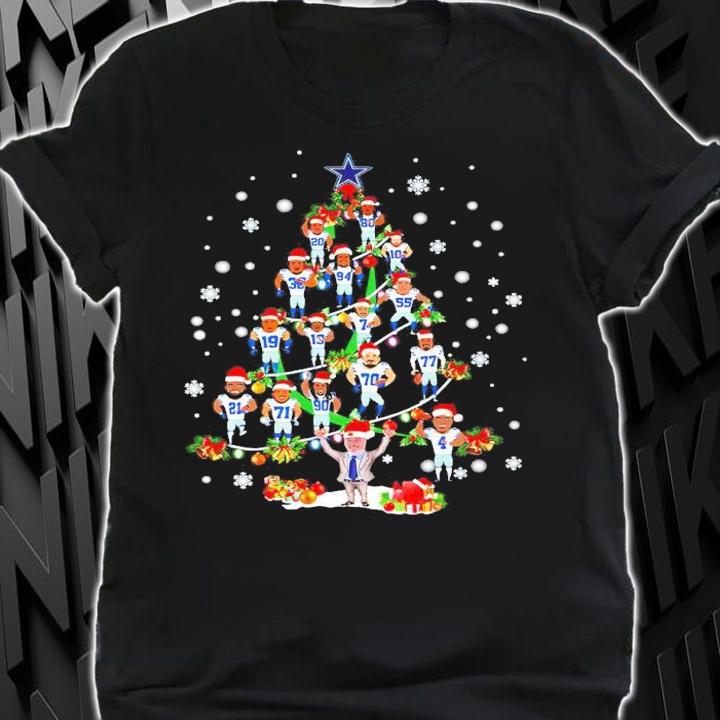 Dallas Cowboys Football Team Chibi Christmas Tree Shirt t-shirt shirt