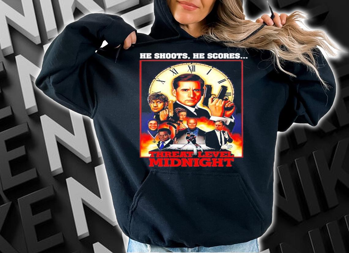 He Shoots He Scores Threat Level Midnight Poster Shirt t-shirt hoodie