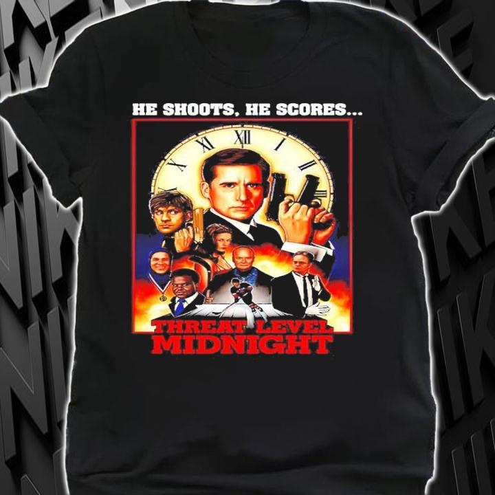 He Shoots He Scores Threat Level Midnight Poster Shirt t-shirt shirt