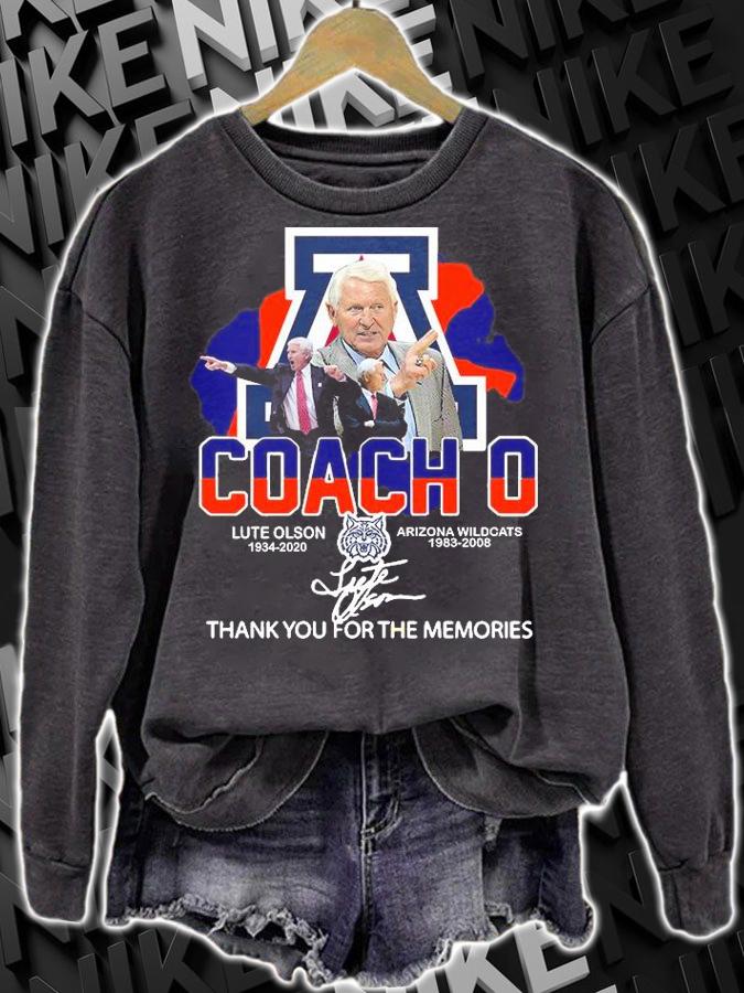Lute Olson 1934-2020 Coach Arizona Wildcats 1983-2020 Signature T-Shirt t-shirt