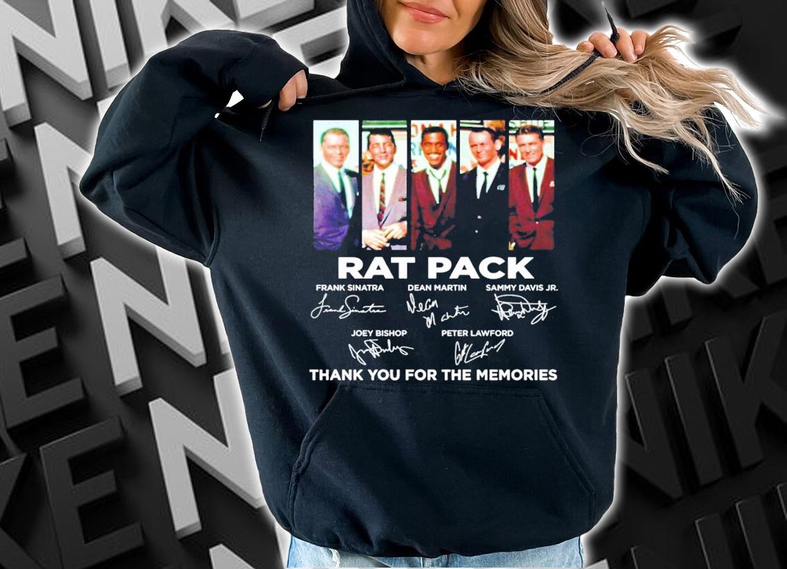 Rat Pack signatures thank you for the memories shirt t-shirt